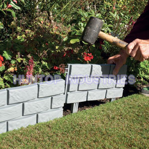 Brick Lawn Garden Border Edging for Effect